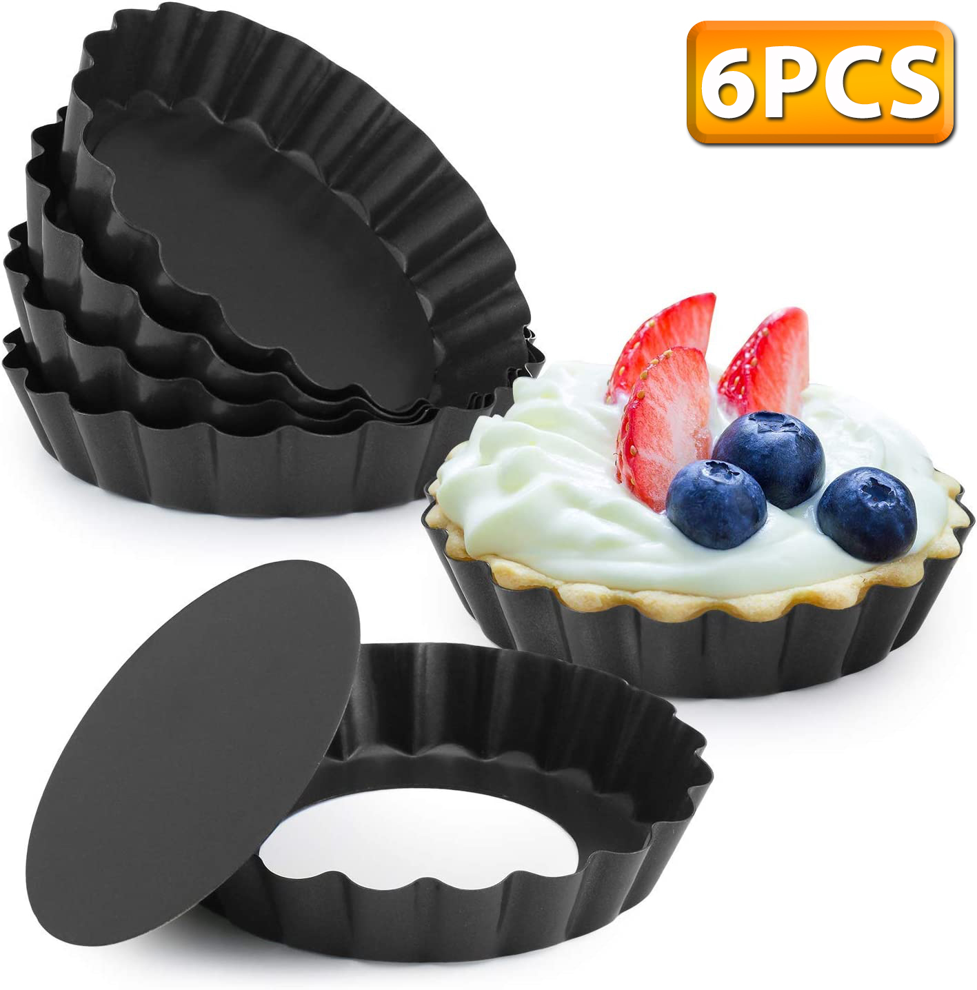 Muffin Tin Nonstick - 6 шт. мини-формы для пирогов, 4