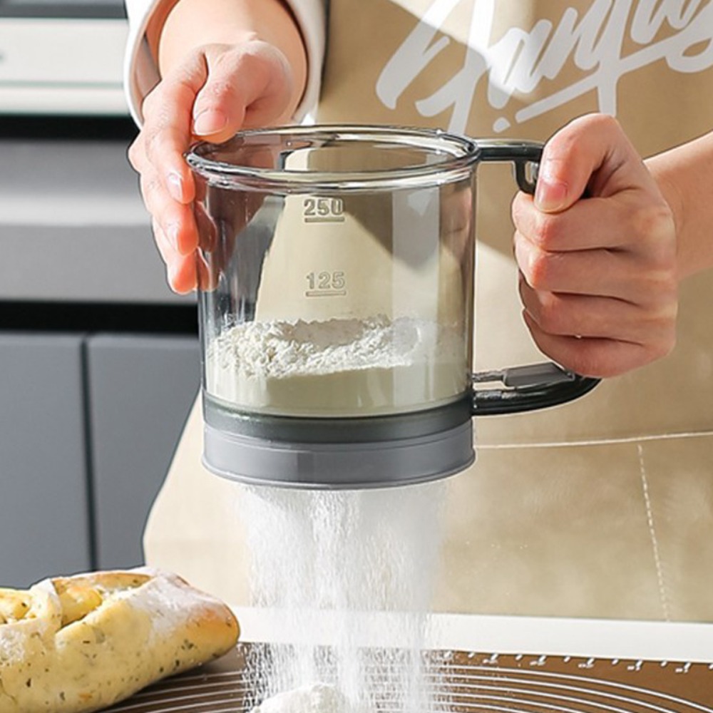 Baking Powder Kitchen - Двухслойное сито для муки с ручкой,