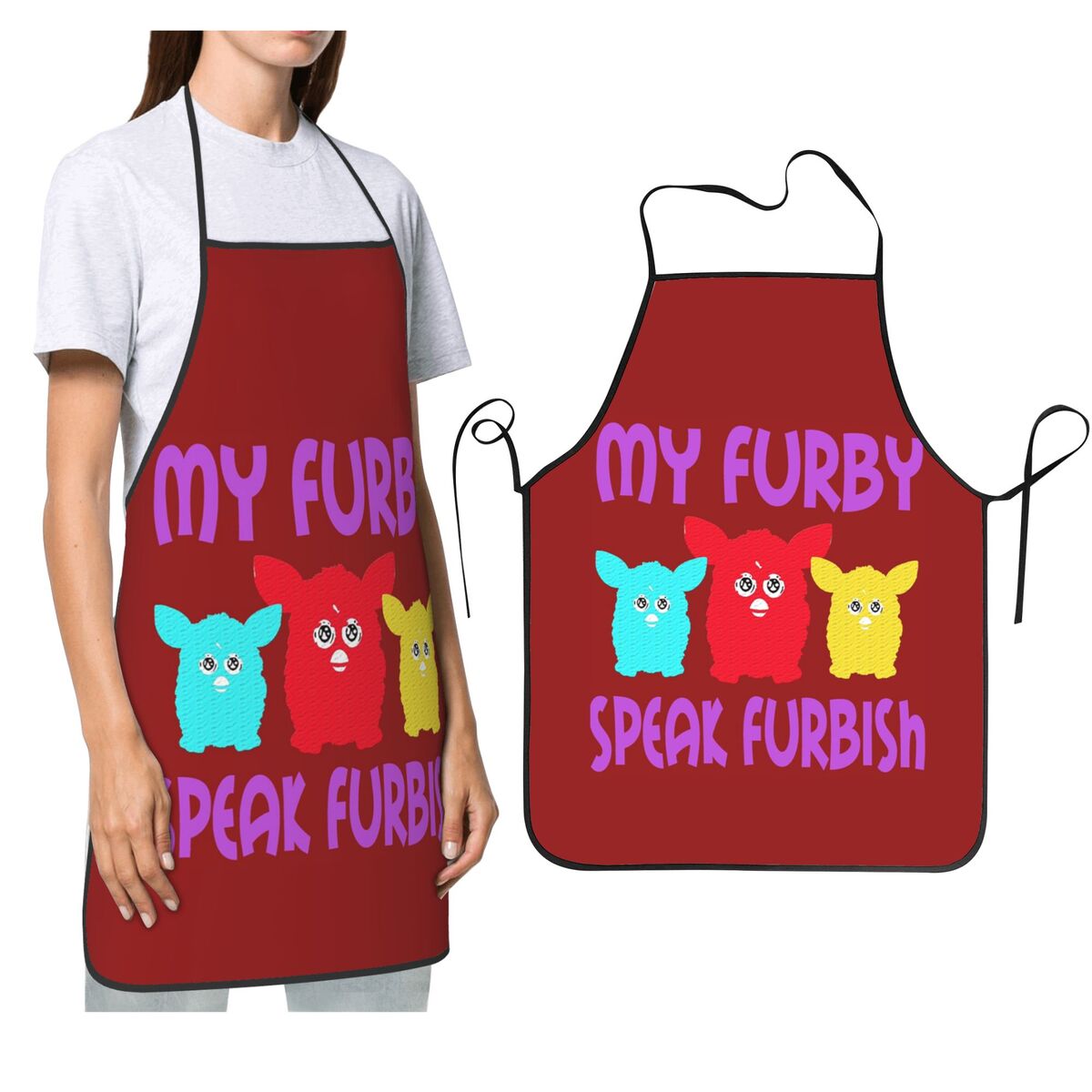 Kitchen Robot Baking - Кошмар Фурби, мультяшный робот, игрушки, фартук