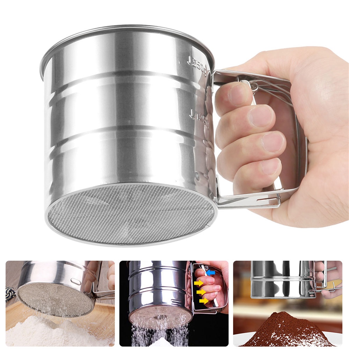 Baking Powder Kitchen - Сито из нержавеющей стали, сито для