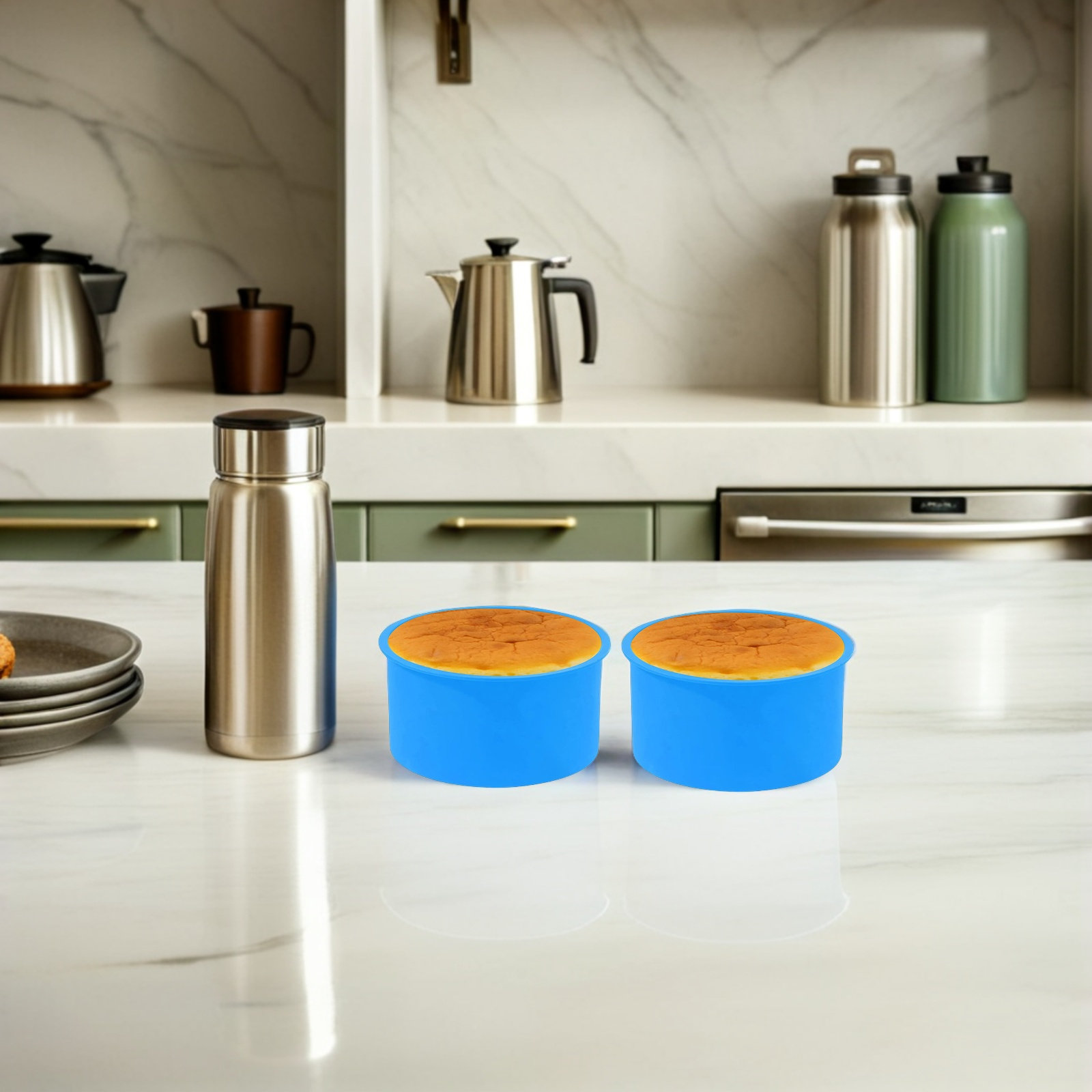 Muffin Tin Nonstick - 4 шт. силиконовых форм для выпечки,