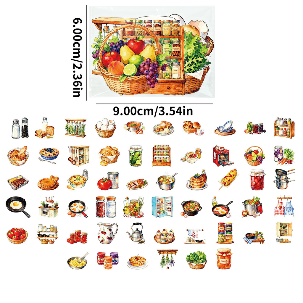 56 шт. ретро-наклеек для кухни – обзор и цена Kitchen Baking Store
