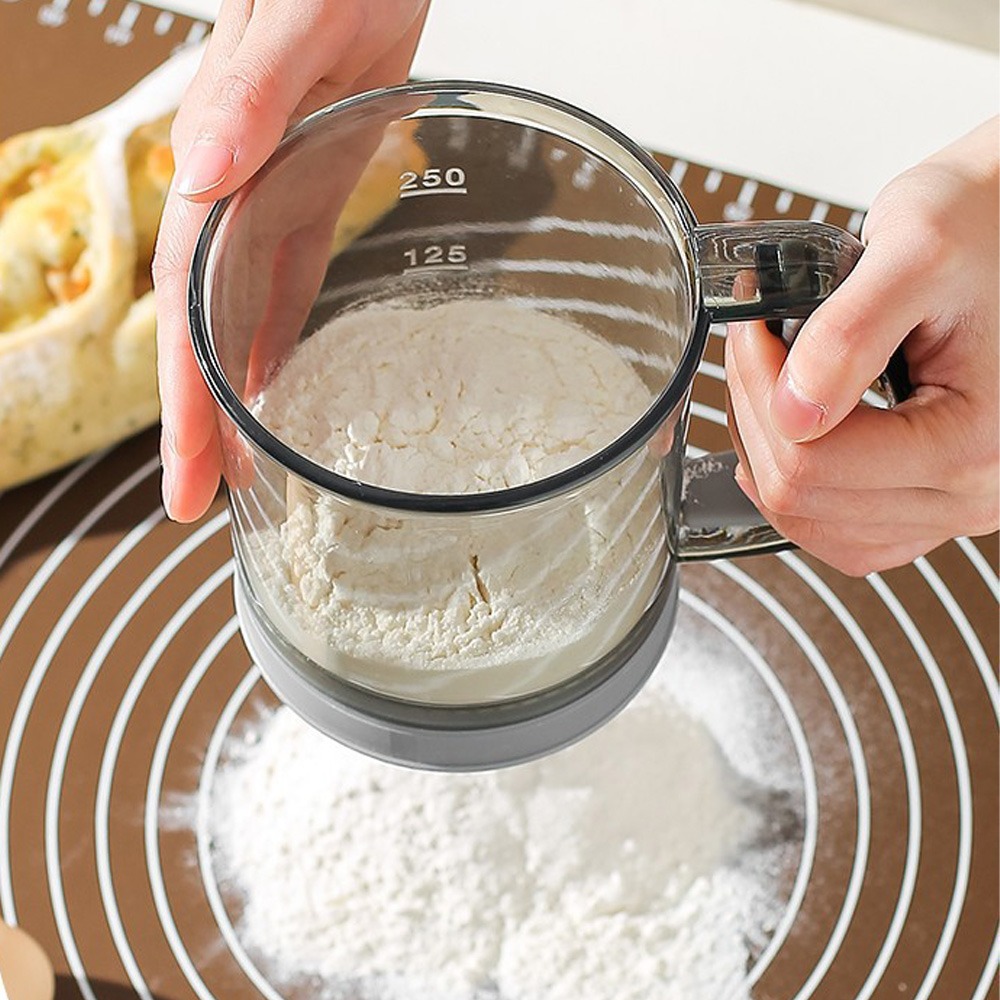 Двухслойное сито для муки с ру – обзор и цена Baking Powder Kitchen