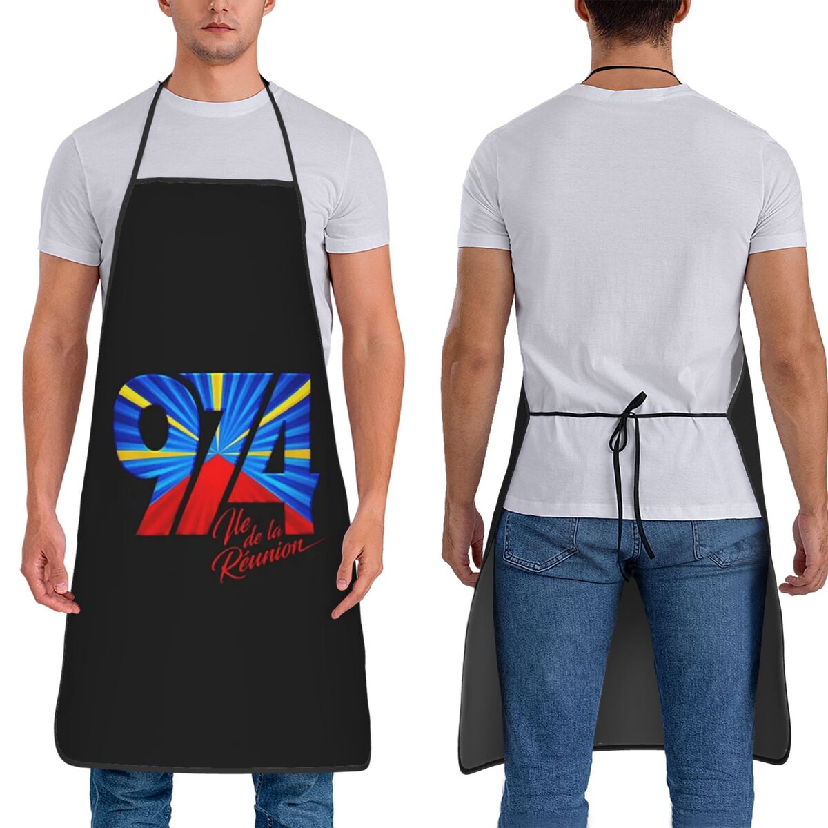 Фартук с флагом Реюньона 974,  – обзор и цена Kitchen Baking Island