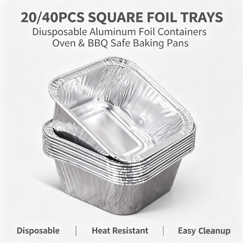 20/40 шт. квадратных одноразов – обзор и цена Kitchen Baking Storage Containers