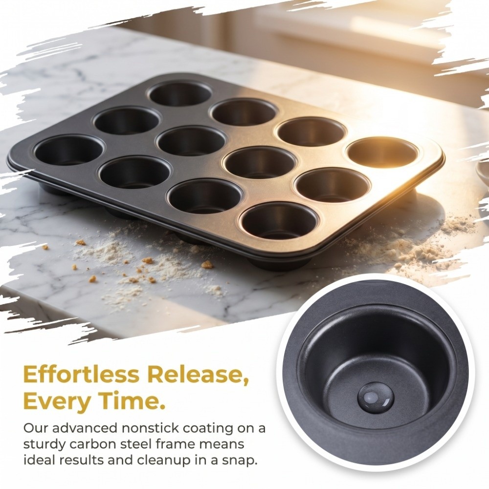 Форма для выпечки мини-кексов  – обзор и цена Muffin Tin Nonstick