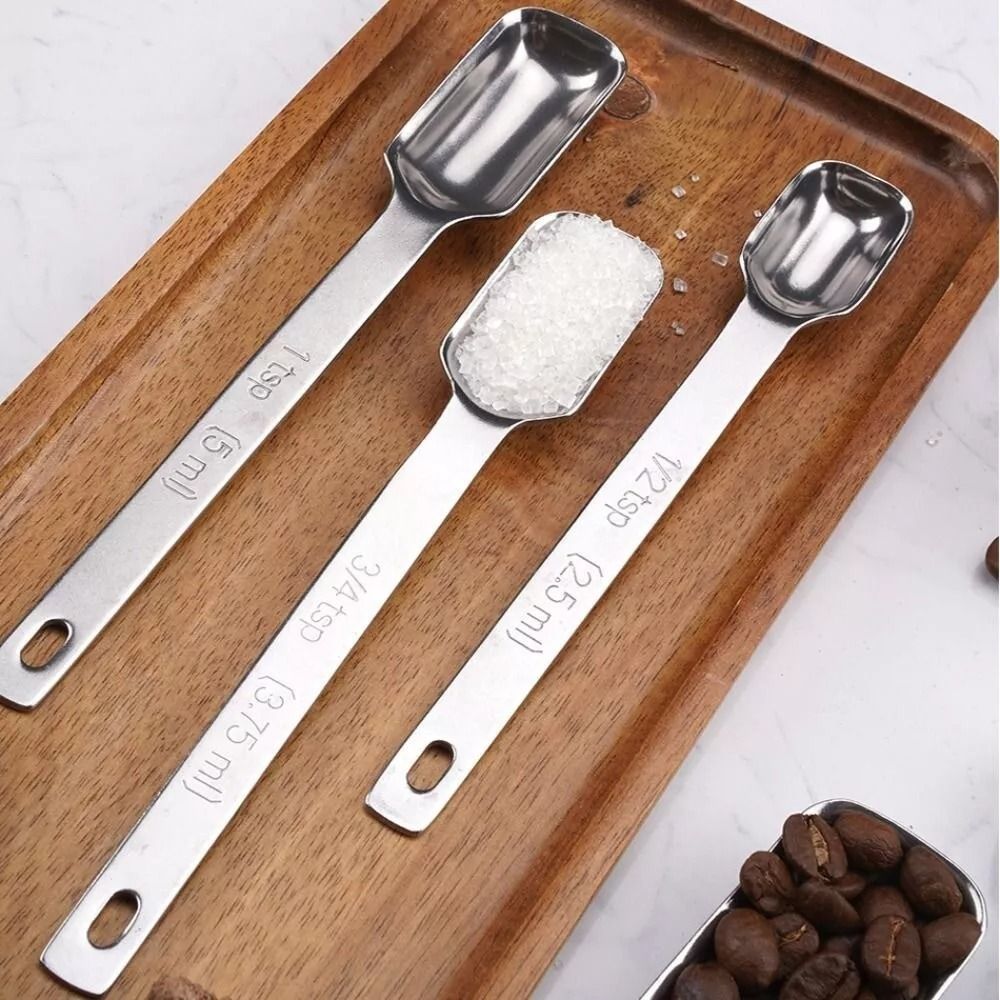 6 шт., мерные ложки из нержаве – обзор и цена Baking Powder Kitchen