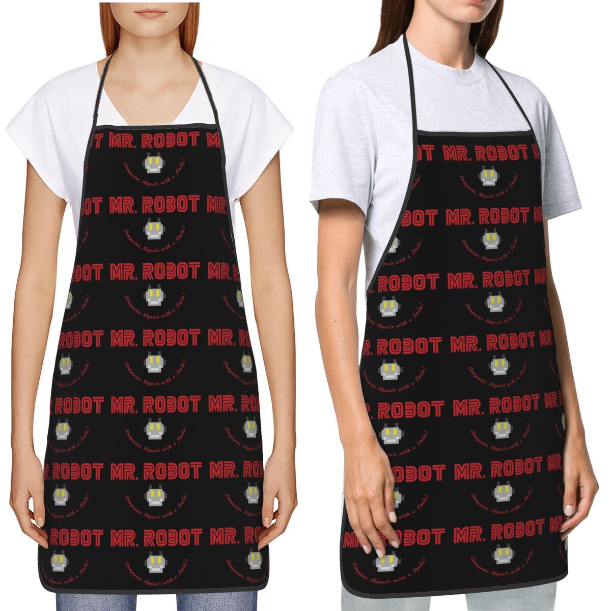 Фартуки с логотипом Mr Robot F – обзор и цена Kitchen Robot Baking